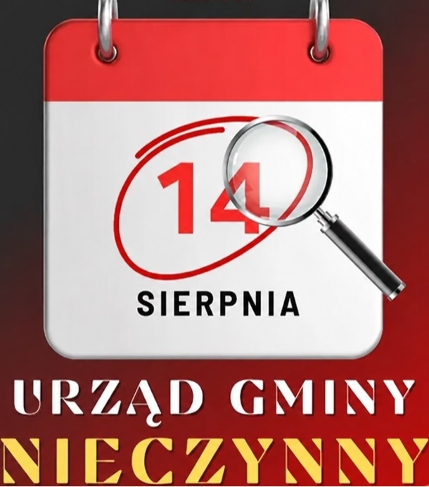 Zmiana organizacji pracy Urzędu Gminy Milanów w dniu 14 sierpnia 2026 r.